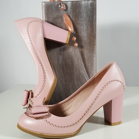 Shoes - JIN PIN ROUND TOE PUMPS